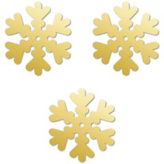Набор топперов декоративных акриловых "Снежинки" 3х3,3 см 3 шт НМТ/10