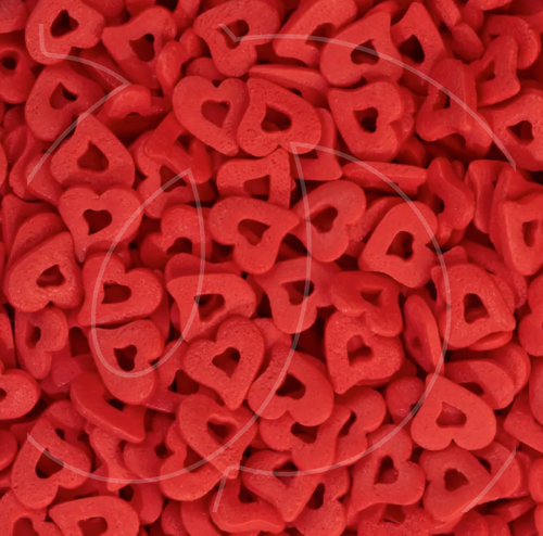 Посыпка кондитерская "Сердечки красные большие двойные" 50 г tp96085