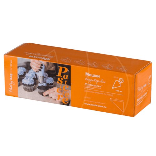 Мешок кондитерский одноразовый плотный 55 см 4 шт Pastry Clear 55, Pastry Blue 55, Pastry Green 55   	